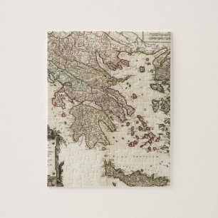 Puzzle Mapa 1752 de Grecia antigua