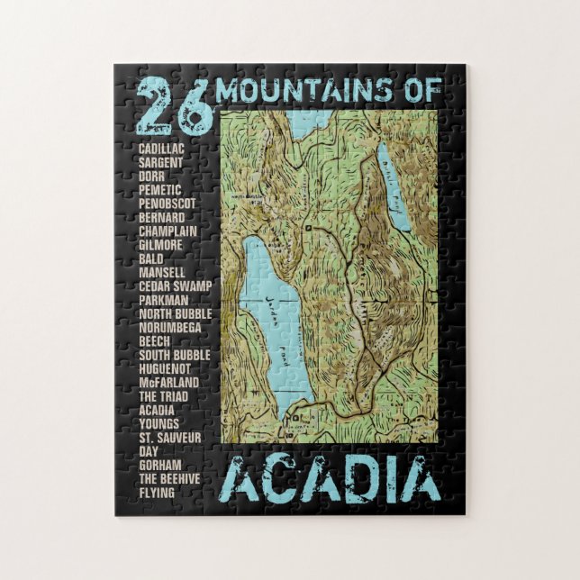 PUZZLE MAPA ACADIA (Vertical)