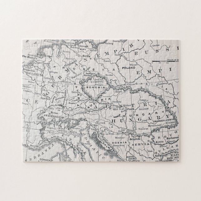 PUZZLE MAPA: ALEMANIA Y AUSTRIA (Horizontal)