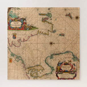 Puzzle Mapa antiguo antiguo inspirado (1)