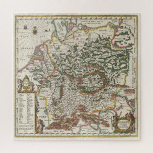 Puzzle Mapa Antiguo de Alemania