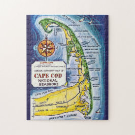 Puzzle Mapa antiguo de Cape Cod de 11x14