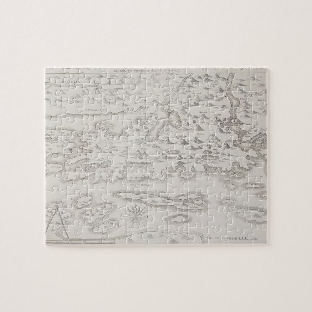 Puzzle Mapa antiguo de Croacia (Horizontal)