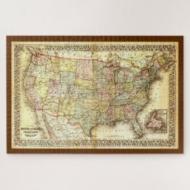 Puzzle Mapa Antiguo de Estados Unidos