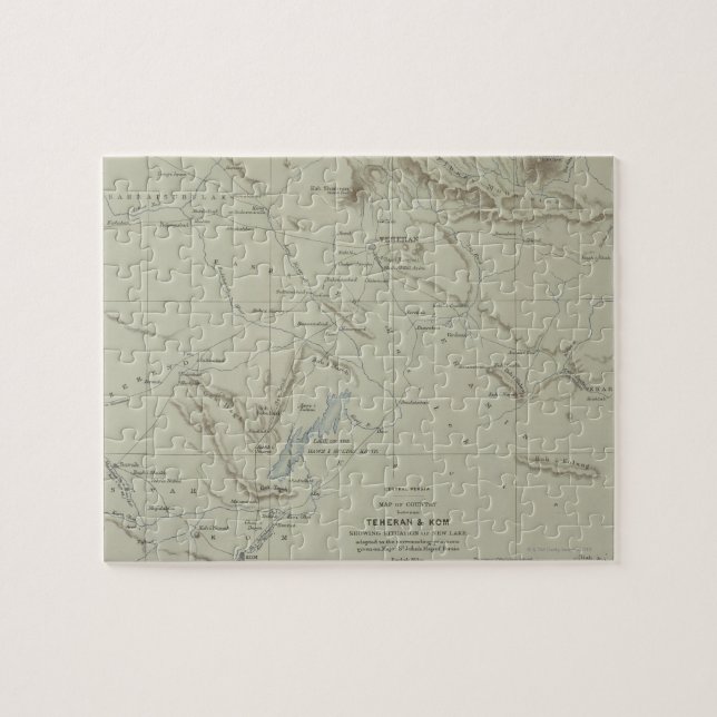 Puzzle Mapa antiguo de Irán (Horizontal)