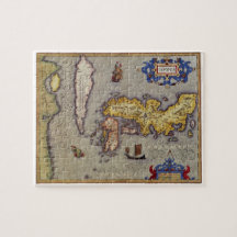 Mapa Antiguo de Japón por Mercator y Hondius