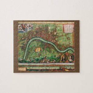 Puzzle Mapa Antiguo de las Calles de Londres de Johannes 