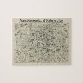 Puzzle Mapa Antiguo De París