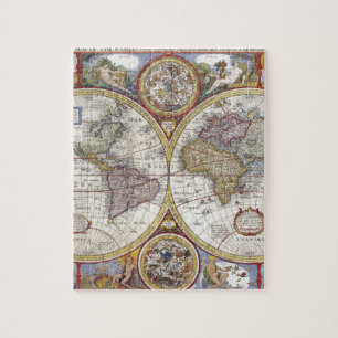Puzzle Mapa antiguo del mundo