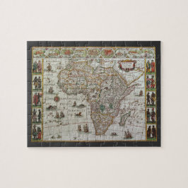 Puzzle Mapa Antiguo del Mundo Antiguo de África, c. 1635