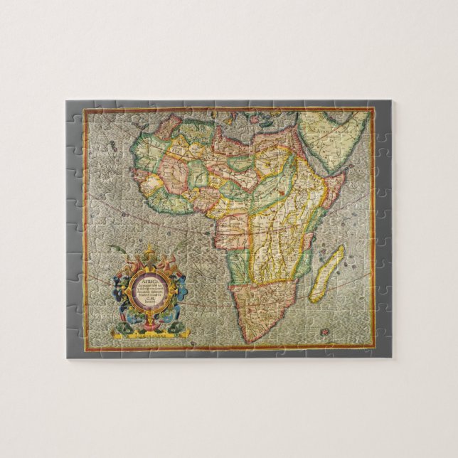 Puzzle Mapa Antiguo del Mundo de Gerardus Mercator de Áfr (Horizontal)