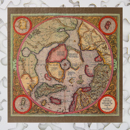 Puzzle Mapa antiguo del Polo Norte por Mercator