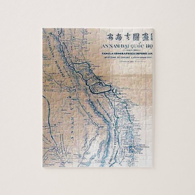 Puzzle Mapa antiguo del vietnamita (Vertical)