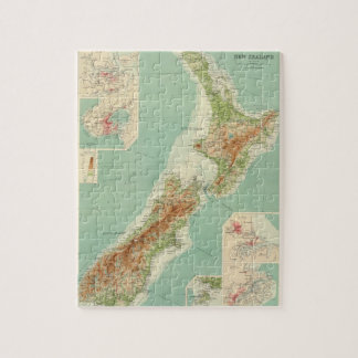 Puzzle Mapa Atlas de Nueva Zelandia