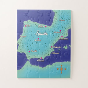Puzzle Mapa Clásico De España