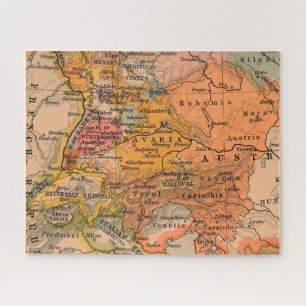 Puzzle Mapa clásico de la vieja Europa