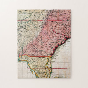PUZZLE MAPA COLONIAL DE AMÉRICA, 1733