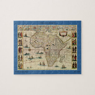 Puzzle Mapa de África de la época de los años 60 de Wille
