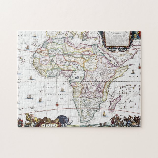 Puzzle Mapa de África el | 1696 (Horizontal)