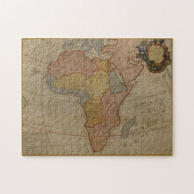 Puzzle Mapa de África el | 1700 (Horizontal)