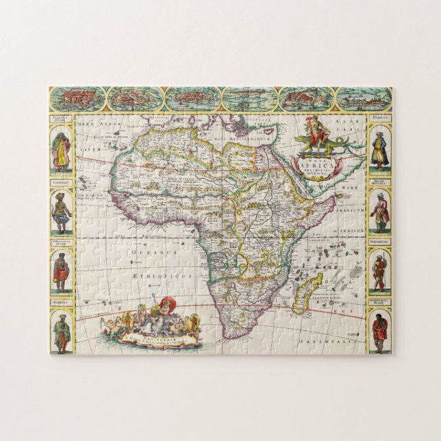 Puzzle Mapa de África el | Nova África (Horizontal)