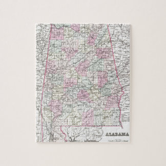 Puzzle Mapa de Alabama