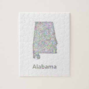 Puzzle Mapa de Alabama
