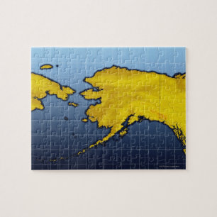 Puzzle Mapa de Alaska