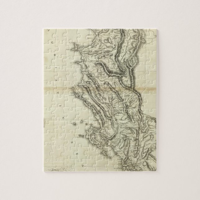 Puzzle Mapa de Albania (Vertical)