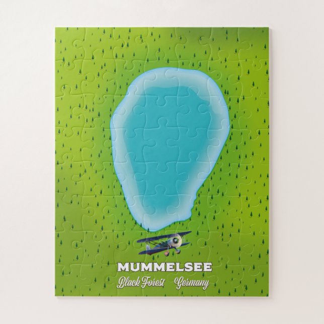 Puzzle Mapa de Alemania de la Selva Negra. (Vertical)