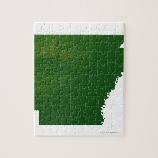 Puzzle Mapa de Arkansas (Vertical)