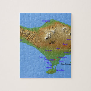 Puzzle Mapa de Bali Holliday