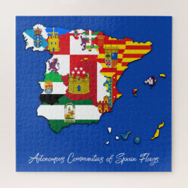 Puzzle Mapa de Banderas de Comunidades Autónomas Española