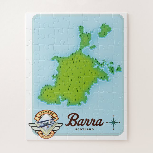 Puzzle Mapa de Barra Escocia (Vertical)