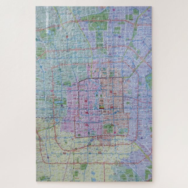 Puzzle mapa de beijing (Vertical)