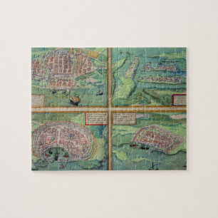 Puzzle Mapa de Calais, de Malta, de Rodas, y de