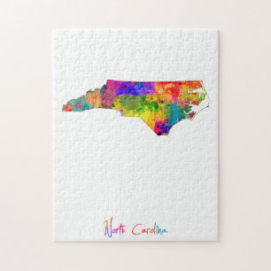 Puzzle Mapa de Carolina del Norte