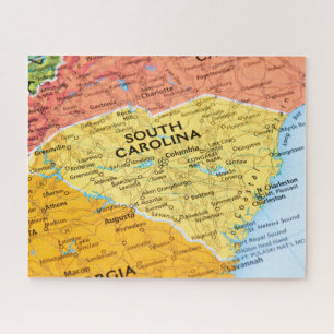 Puzzle Mapa de Carolina del Sur