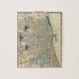 Puzzle Mapa de Chicago City