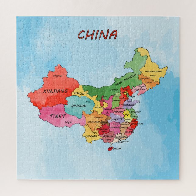 Puzzle Mapa de China (Vertical)