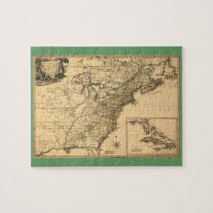 Puzzle Mapa de colonias americanas de 1777 de Phelippeaux