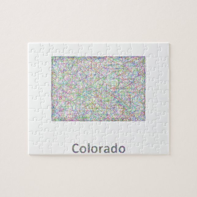 Puzzle Mapa de Colorado (Horizontal)