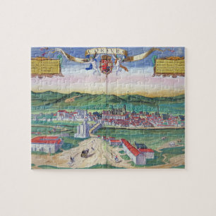 Puzzle Mapa de Córdoba, de "Civitates Orbis Terrarum"