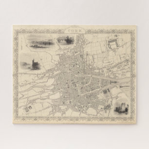 Puzzle Mapa de Cork, Irlanda