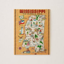 Puzzle Mapa de cosechas de misisipi