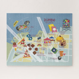 Puzzle Mapa de Dumbo Brooklyn Nueva York