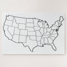 Mapa de EE. UU. en blanco