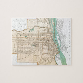 Puzzle Mapa de época de Albany NY (1895)