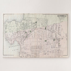 Puzzle Mapa de época de Astoria NY (1873)