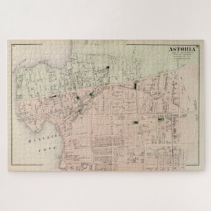 Puzzle Mapa de época de Astoria NY (1873)